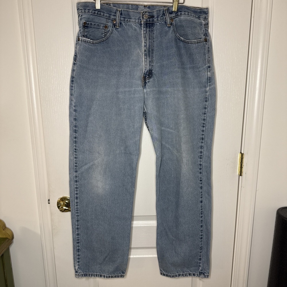 Levi's 550 Relaxed Fit Jeans 36x32 Light Wash 100% Cotton Vintage Y2K Denim Men